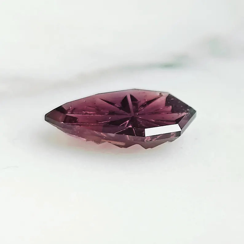 Pretty Purple Sapphire Gemstone from Tanzania, 1.97 cts., 11x7 mm., Fantasy Cut Pear Shape