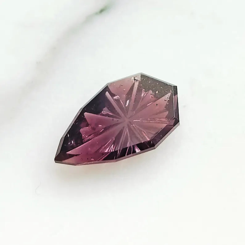 Pretty Purple Sapphire Gemstone from Tanzania, 1.97 cts., 11x7 mm., Fantasy Cut Pear Shape